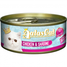 Aatas Cat Creamy Chicken & Sardine Cat Canned Food 80g