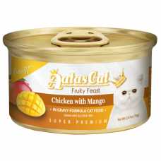 Aatas Cat Finest Fruity Feast Chicken with Mango in Gravy Cat Canned Food 70g Carton (24 Cans)