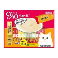 Ciao Chu ru Chicken Fillet Variety with Added Vitamin and Green Tea Extract 14g x 40pcs