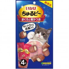 Ciao Churu Bee Maguro Bite Sized Snack with Creamy Churu Filling 10g x 3pcs (3 Packs)