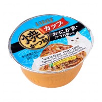 Ciao Cup Tuna In Gravy Topping Crabstick & Sliced Bonito 80g