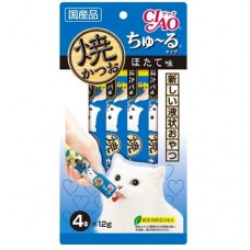 Ciao Grilled Tuna Chu ru Scallop with Added Vitamin and Green Tea Extract 14g x 4pcs (3 Packs)