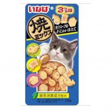 Ciao Soft Bits Tuna & Chicken Fillet with Dried Bonito Seafood and Crab Flavor 25g  (6 Packs)