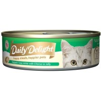 Daily Delight Jelly Skipjack Tuna White with Cheese 80g Carton (24 Cans)