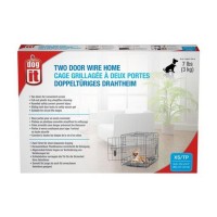 Dogit Two Door Wire Home Crates With Divider XSmall