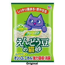 Earth Pet Green Pea Original Clumping Cat Litter 6L (2 Packs)