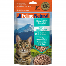 Feline Natural New Zealand Grass-Fed Beef & Hoki Feast Freeze-Dried Cat Food 100g