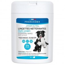 Francodex Multi-Purpose Cleansing Wipes for Dogs & Cats 50's