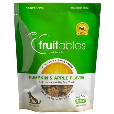 Fruitables Crunchy Pumpkin & Apple Dog Treat 7oz (2 Packs)