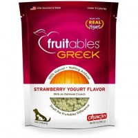 Fruitables Greek Strawberry Yogurt With Oatmeal Dog Treat 7oz (2 Packs)