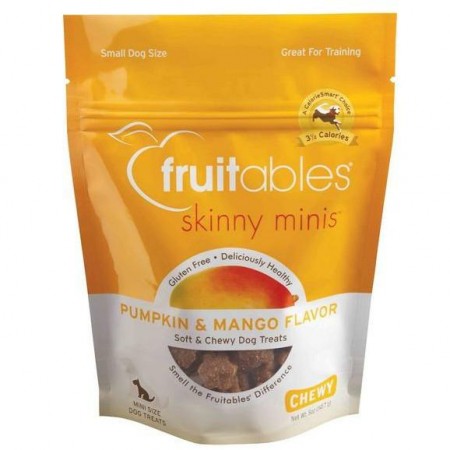 Fruitables Skinny Minis Pumpkin & Mango Dog Treat 5oz (2 Packs)