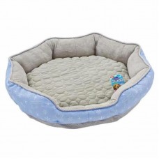 Gonta Club Bear Cooling Bed M Grey Blue For Dogs & Cats