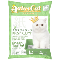Aatas Cat Krisp Klump Premium Clumping Paper Cat Litter Green Tea 7L