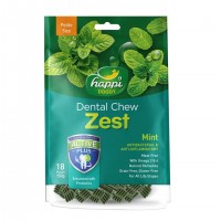 Happi Doggy Dental Chew Zest Mint Dogs Treats (2.5 Inch) 150g