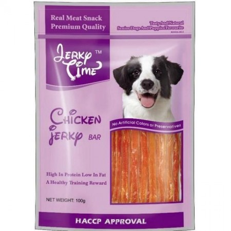 Jerky Time Dog Treats Jerky Chicken Bar 500g (2 Packs)