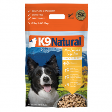 K9 Natural New Zealand Cage-Free Chicken Feast Freeze Dog Dried Food 1.8kg