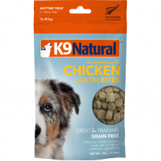 K9 Natural New Zealand Cage-Free Healthy Bites Chicken Freeze Dried Dog Treats 50g