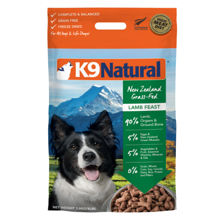 K9 Natural New Zealand Freeze Dried Food Lamb 3.6kg