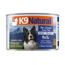 K9 Natural New Zealand Grass-Fed Beef Feast Dog Canned Food 170g (6 Cans)
