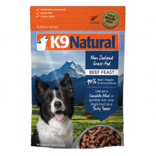 K9 Natural New Zealand Grass-Fed Beef Feast Freeze Dried Dog Food 500g