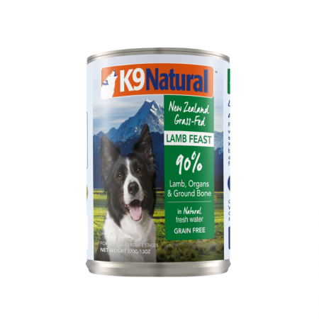 K9 Natural New Zealand Grass-Fed Lamb Feast Dog Canned Food 370g