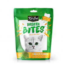 Kit Cat Breath Bites Infused with Mint Chicken Flavor Cat Treats 60g (4 Packs)