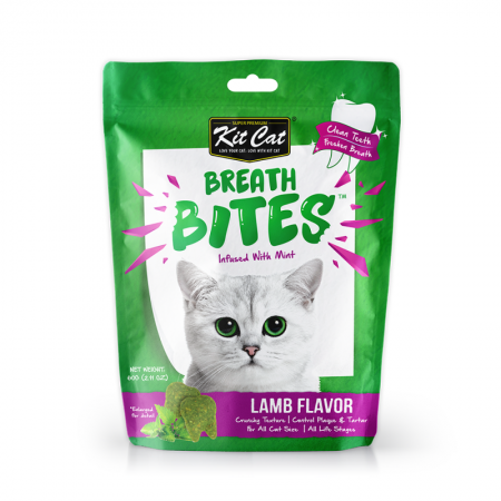 Kit Cat Treat Breath Bites Infused w/Mint Lamb 60g
