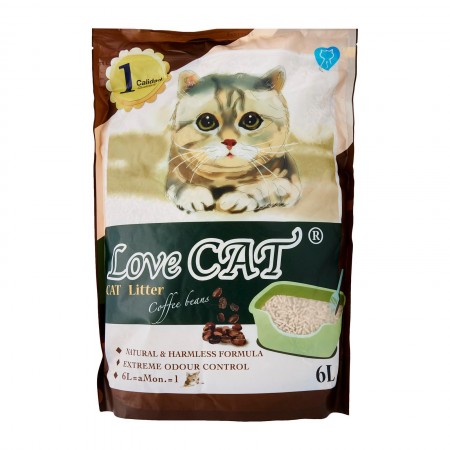 Love Cat Tofu Cat Litter Coffee 6L (6 Packs)