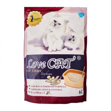 Love Cat Tofu Cat Litter Soya Bean 6L