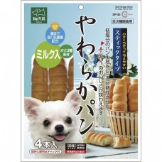 Marukan Dog Treat Soft Bread Stik Milk & Plain 4's