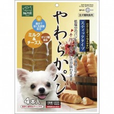Marukan Dog Treats Soft Bread Stick Milk & Cheese 4's