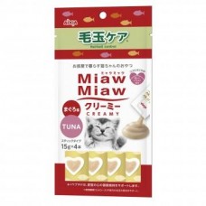 Aixia Miaw Miaw Creamy Tuna  (Hairball Control) 15g x 4's ( 3 Packs)