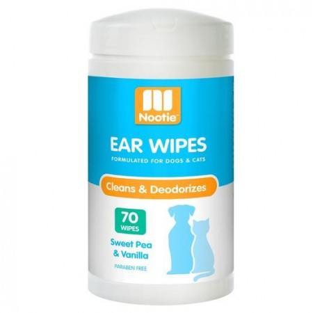 Nootie Ear Wipes Sweet Pea & Vanilla For Dogs & Cats 70s