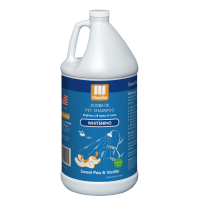 Nootie Shampoo Whitening Sweet Pea & Vanilla (Jojoba Oil) For Dogs & Cats 1 Gallon