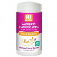Nootie Waterless Shampoo Wipes Japanese Cherry Blossom For Dogs & Cats 70's