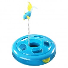 Pawise Kitty Roundabout Cat Toys Blue