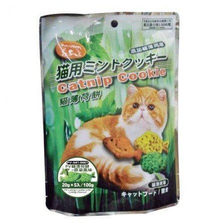 Pet Village Catnip Cookie Original Flavour 100g (20g 5's) (2 Packs)