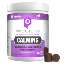 Nootie Progility Calming (Advanced Calming Formula with Probiotics) Small Soft Chews For Dogs 60ct