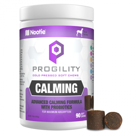 Nootie Progility Calming (Advanced Calming Formula with Probiotics) Large Soft Chews For Dogs 90ct