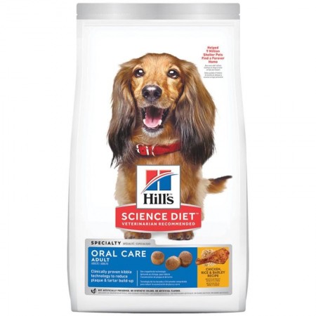 Science Diet Canine Adult Oral Care with Chicken Rice & Barley Dog Dry Food 1.81kg