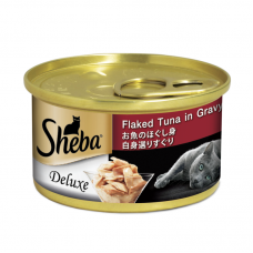 Sheba Wet Canned Food Flaked Tuna in Gravy 85g