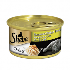 Sheba Wet Canned Food Succulent Chic Salmon in Gravy 85g