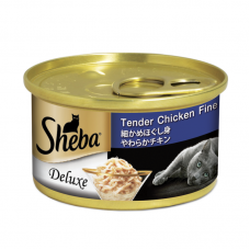Sheba Wet Canned Food Tender Chicken Flakes in Gravy 85gx24