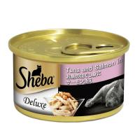 Sheba Wet Canned Food Tuna &  Salmon In Gravy 85g  