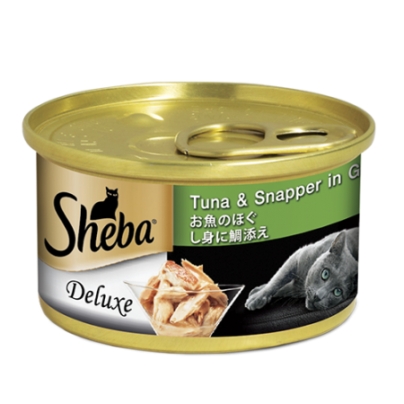 Sheba Wet Canned Food Tuna Snapper in Gravy 85g x 24