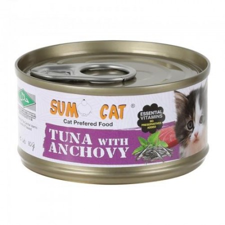 Sumo Cat Canned Food Tuna w/Anchovy 80g x24