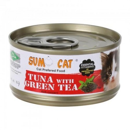 Sumo Cat Canned Food Tuna w/Green Tea in Jelly Cat 80g