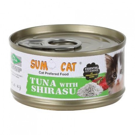 Sumo Cat Canned Food Tuna w/Shirasu 80g x24