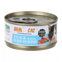 Sumo Cat Tuna with Crab Surimi Cat Canned Food 80g Carton (24 Cans)
