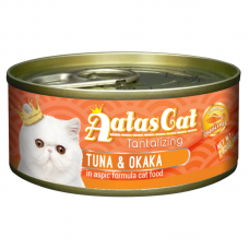 Aatas Cat Tantalizing Tuna & Okaka Cat Canned Food 80g Carton (24 Cans)